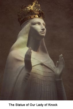 Statue of Our Lady of Knock crowned.