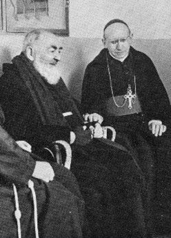 Padre Pio with Archbishop Tortolo