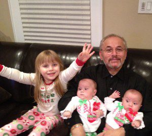 Mr. Raffaele Ferraioli with his granddaughters, Taylor, Alexa and Paige