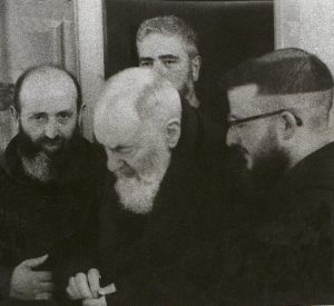 A photo of Brother Modestino Fucci (on left) and Padre Pio. The two shared a close friendship for twenty-eight years until Padre Pio's death in 1968