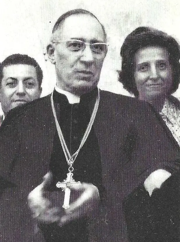 Bishops from the Second Vatican Council visiting Padre Pio