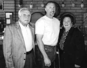 Pauline Bongiovanni with her husband and Zino