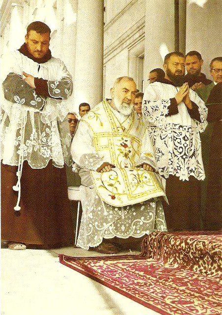 Inauguration day, May 5, 1956, for the Home for the Relief of Suffering in San Giovanni Rotondo.